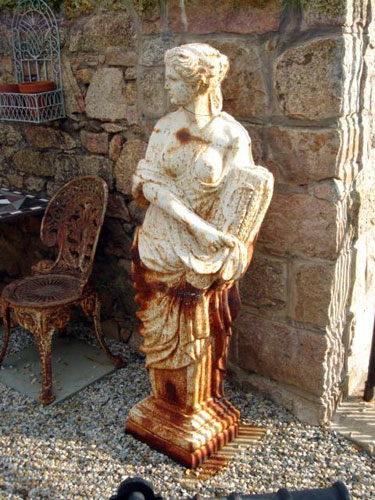 Large cast iron Caryatid Statue Spring
