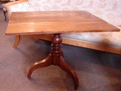 Elm georgian tilt top table