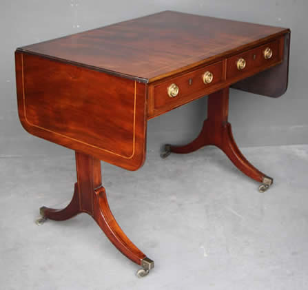 1815 drop side Regency period writing table