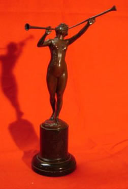 rt Deco Berlin bronze nude dancer